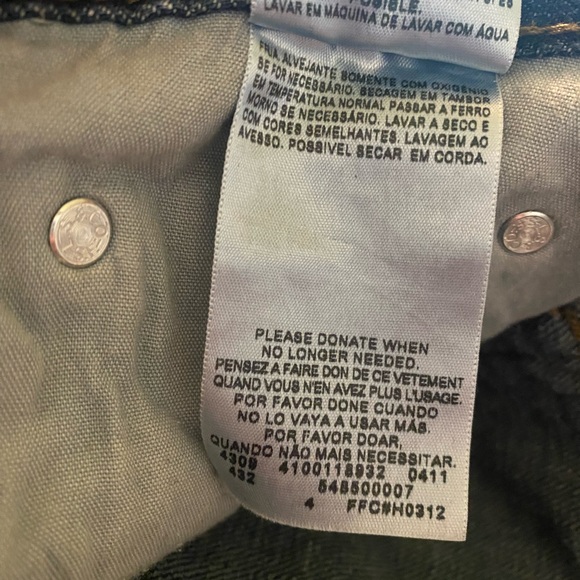 Levis Strauss & Co 505 Men’s Straight Leg Med Wash Jeans Blue Size 28 - Picture 11 of 15